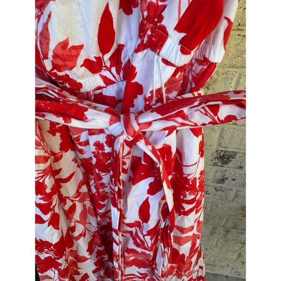 Lane Bryant Dress-Size 22/24-Red & White Floral - Picture 9 of 9